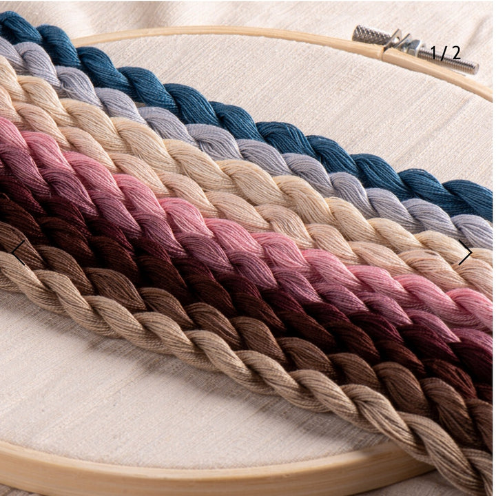 Paint Box Threads - 10 Pack of Hand Dyed Cotton Threads Perle 12