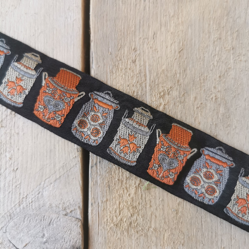 Kafka Milk Churn Ribbon 30mm wide - per 50cm length