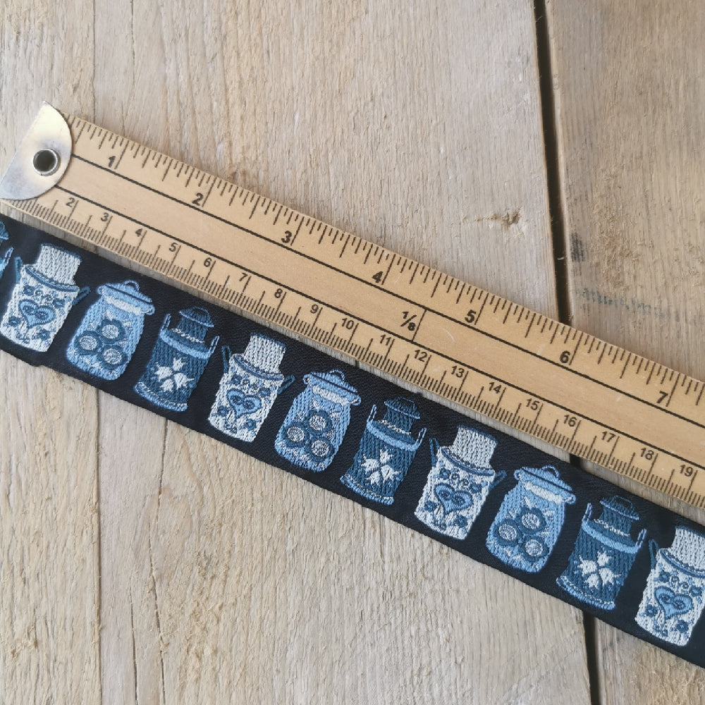 Kafka Milk Churn Ribbon 30mm wide - per 50cm length