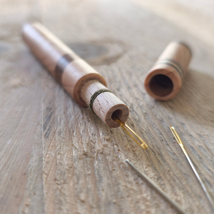 Wooden Needle Case - multi wood