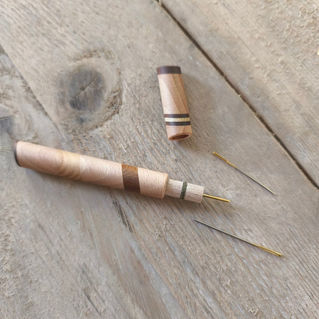 Wooden Needle Case - multi wood