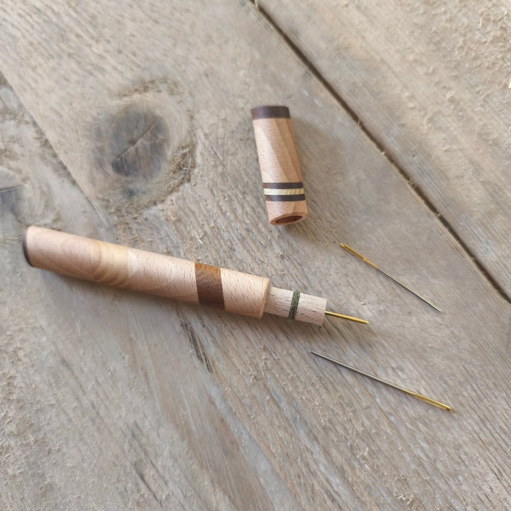 Wooden Needle Case - multi wood