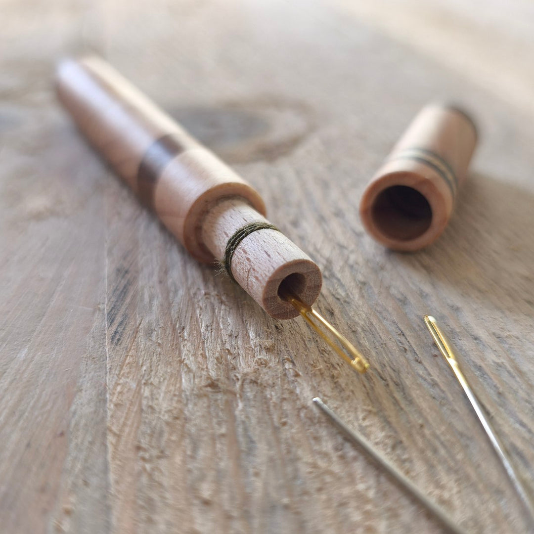 Wooden Needle Case - multi wood