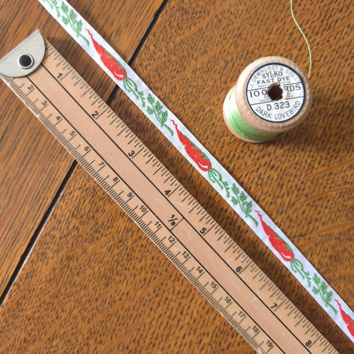 Kafka Carrot ribbon - 10mm wide - per metre