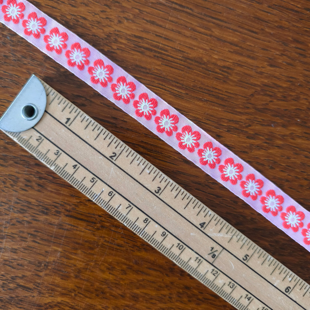 Kafka Blossom Ribbon - 15mm wide - per metre