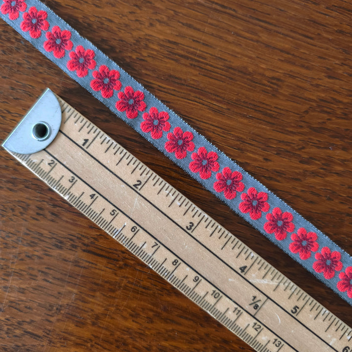 Kafka Blossom Ribbon - 15mm wide - per metre