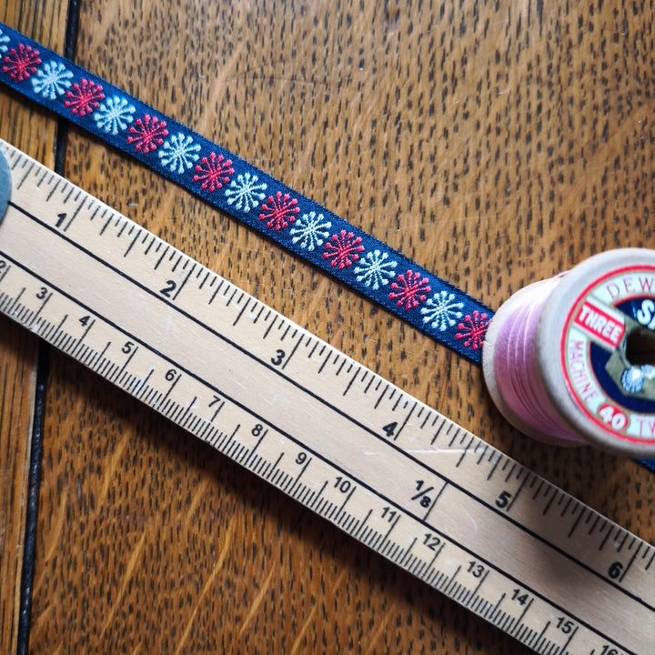 Kafka Jolly Flower Ribbon 10mm wide - per metre