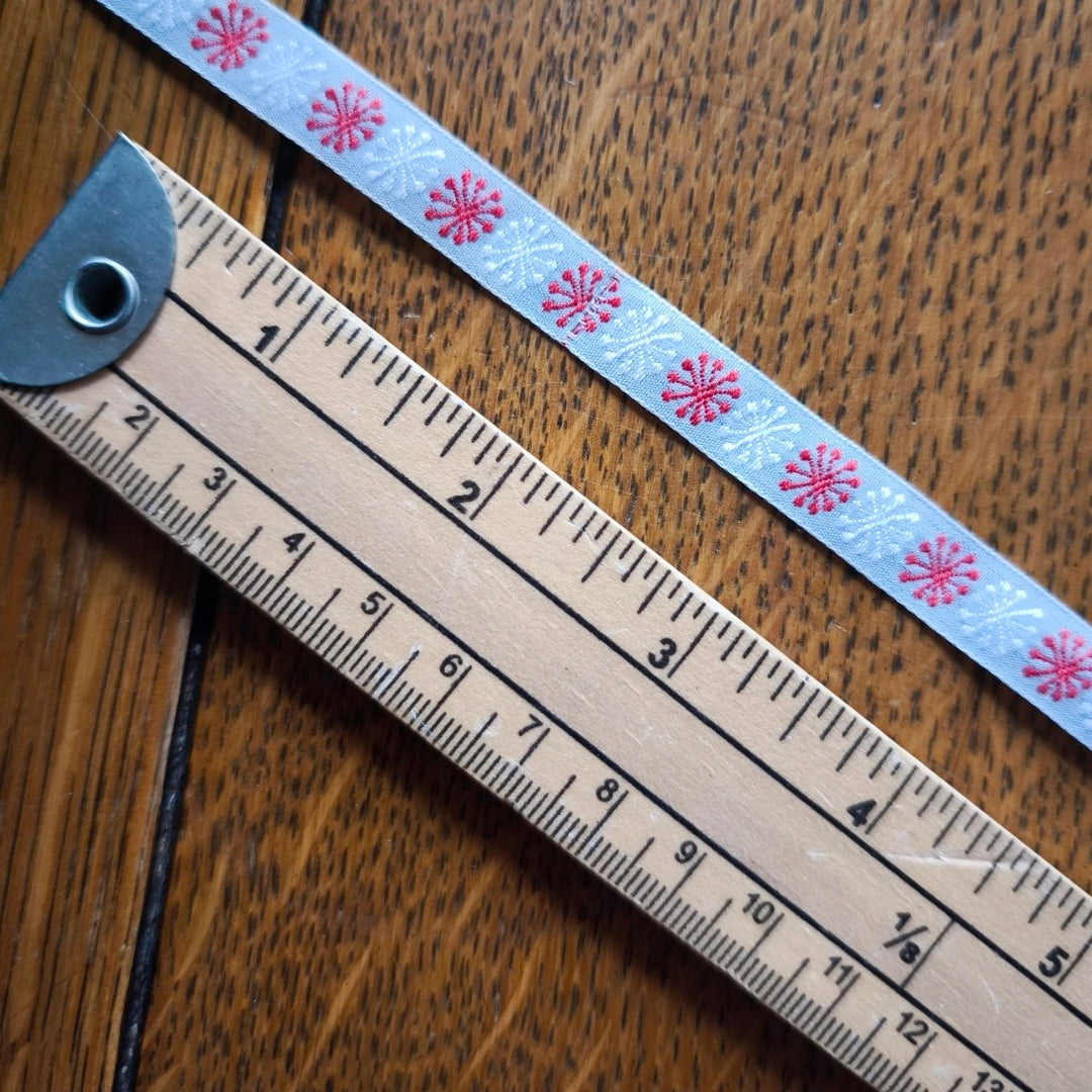 Kafka Jolly Flower Ribbon 10mm wide - per metre