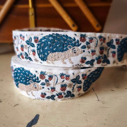 Kafka Hedgehog Ribbon 30mm wide - per 50cm length