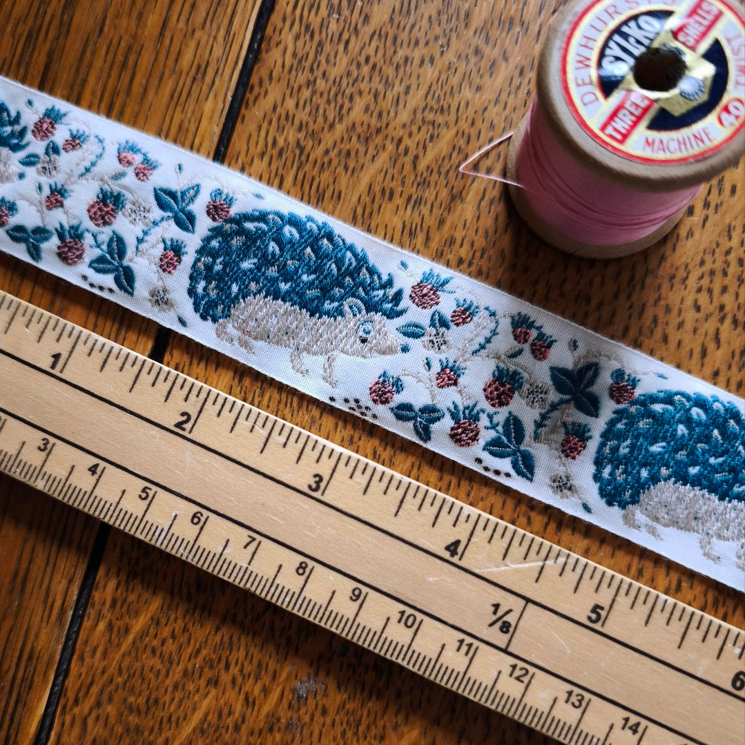 Kafka Hedgehog Ribbon 30mm wide - per 50cm length