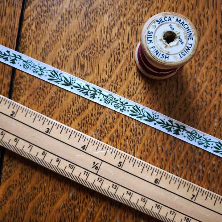 Kafka Narrow Herb Ribbon 10mm wide - per metre