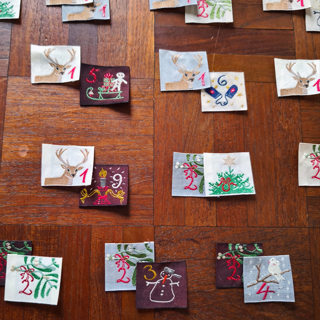 Kafka Ribbon - set of festive numbers