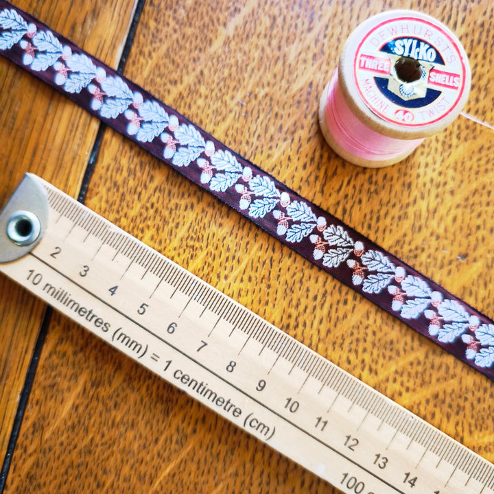 Kafka Acorn Ribbon - 15mm wide - per metre