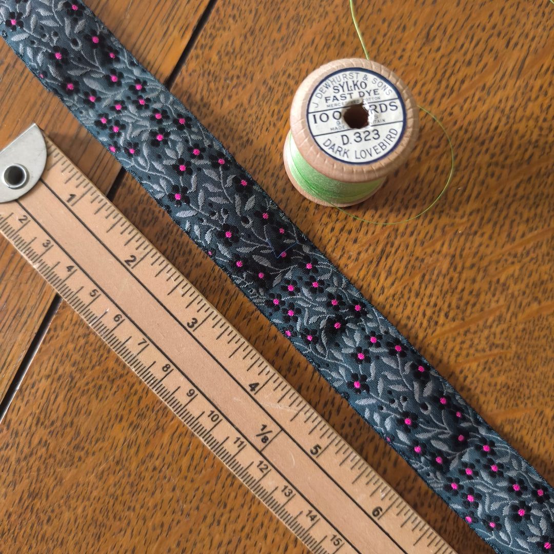 Kafka Forget-me-Not Ribbon 32mm wide - per 50cm length