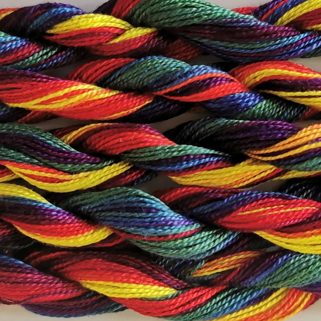 Paint Box Threads Variegated Skeins - Multis Bright - Perle 8