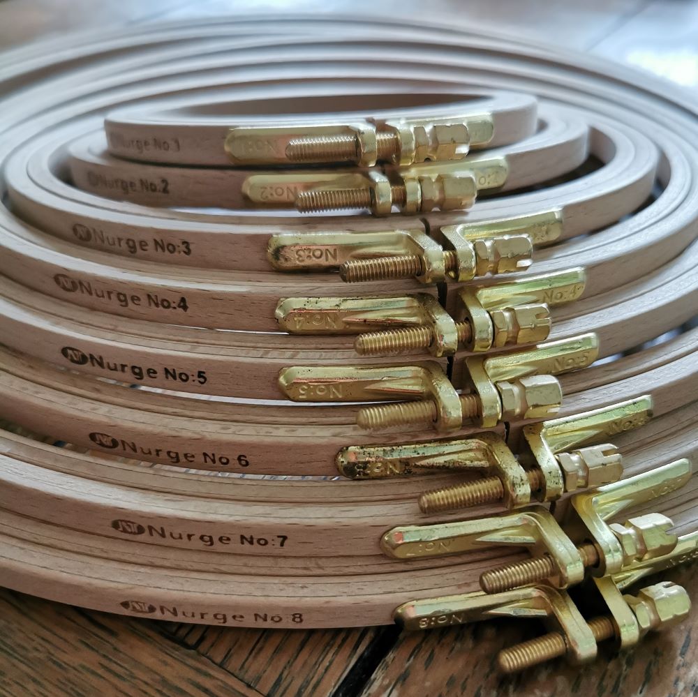 Nurge 8mm standard wooden embroidery hoop