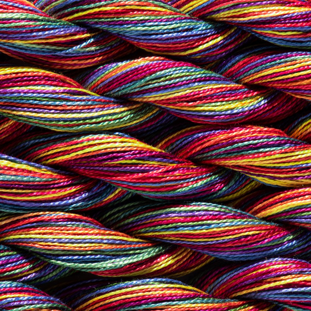 Paint Box Threads Variegated Skeins - Multis Bright - Perle 12