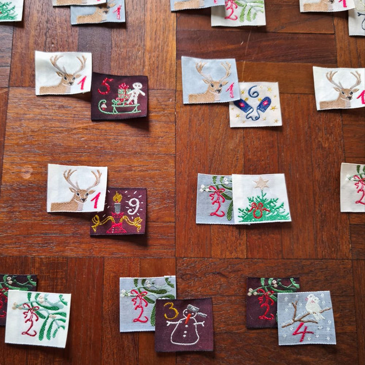 Kafka Ribbon - set of festive numbers