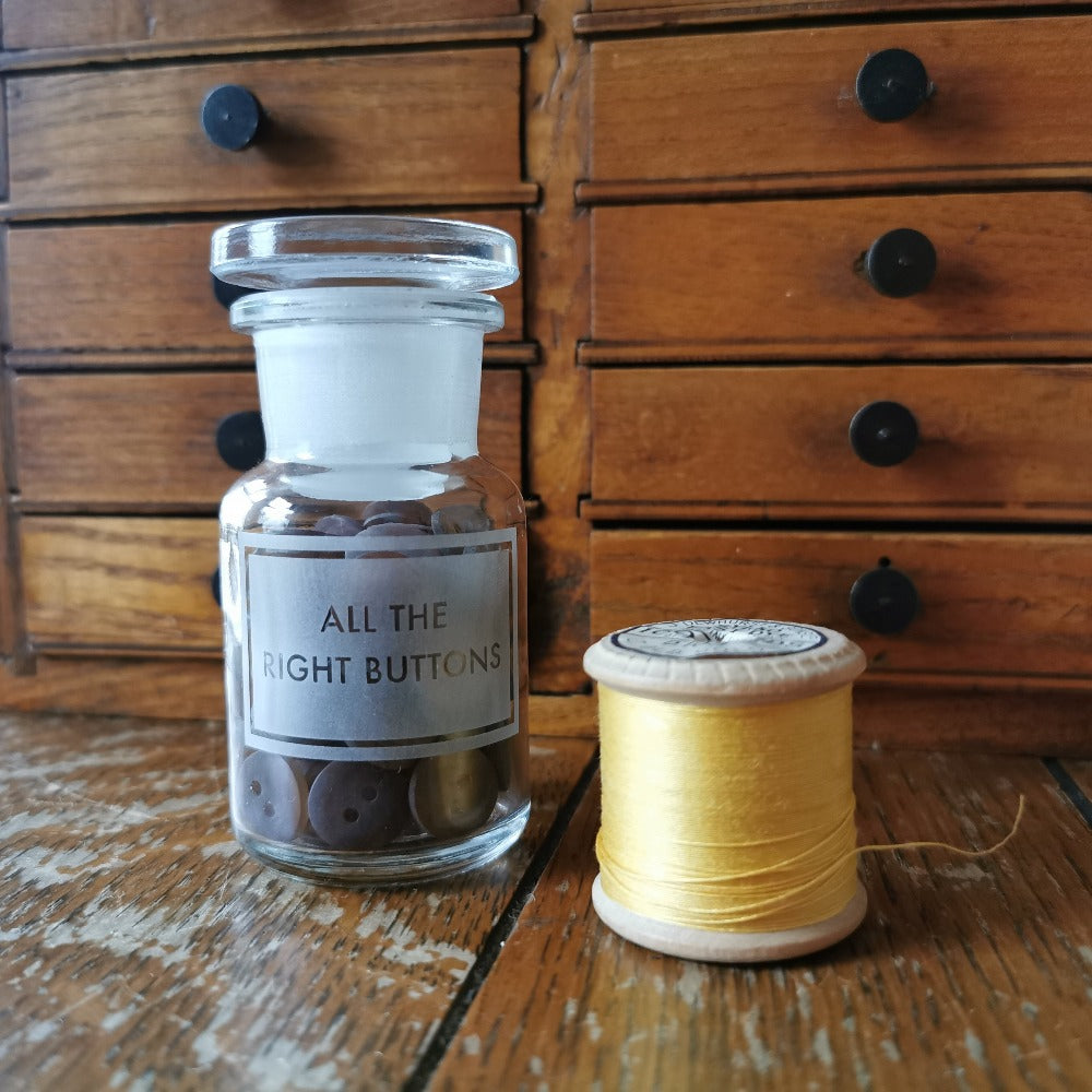 Vinegar & Brown Paper - All the Right Buttons Jar