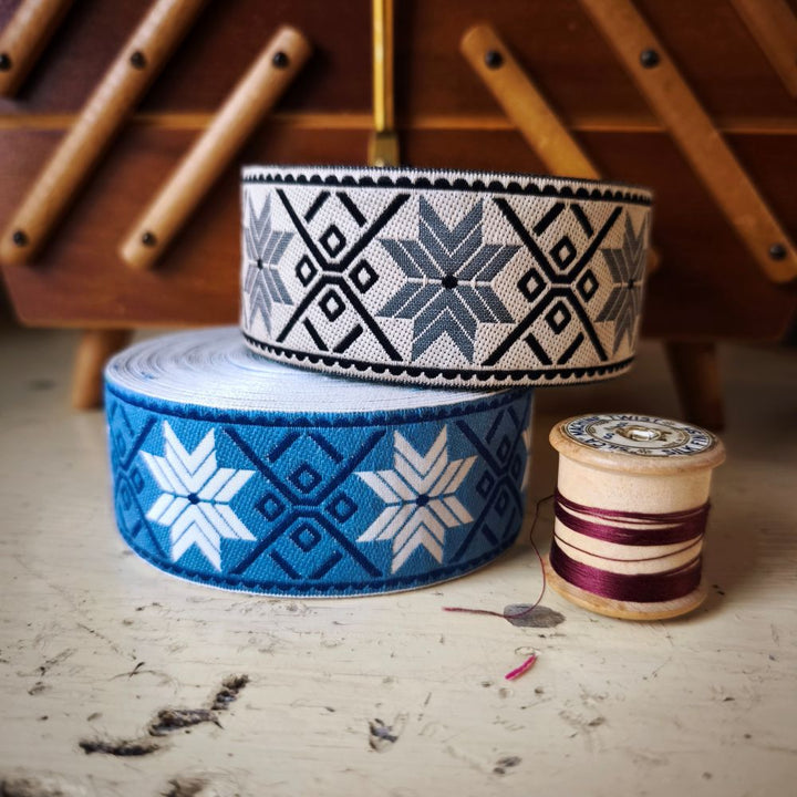 Kafka Norwegian star Ribbon 38mm wide - per 50cm length