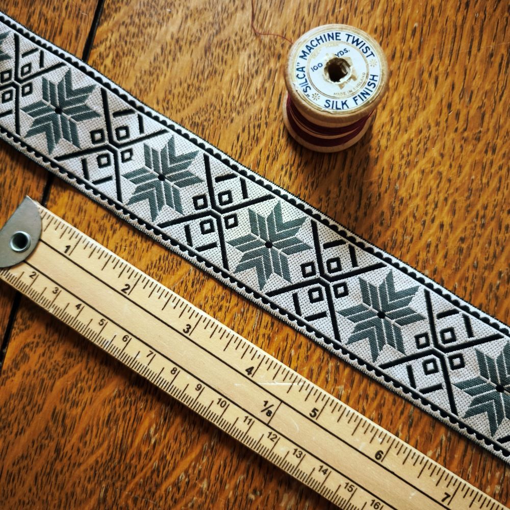 Kafka Norwegian star Ribbon 38mm wide - per 50cm length