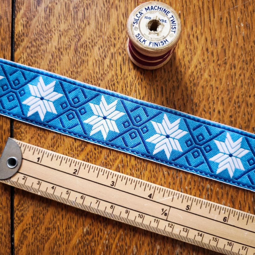 Kafka Norwegian star Ribbon 38mm wide - per 50cm length