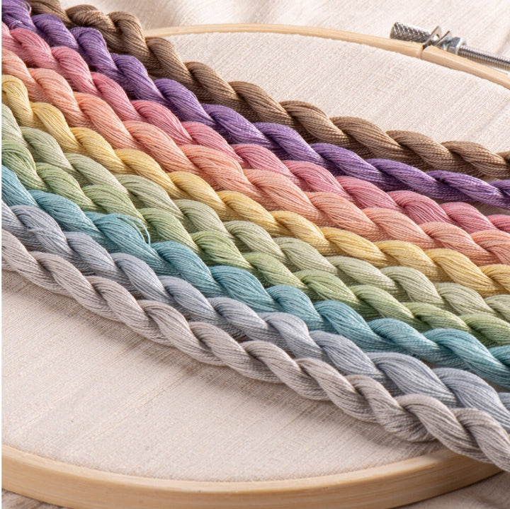 Paint Box Threads - 10 Pack of Hand Dyed Cotton Threads Perle 12