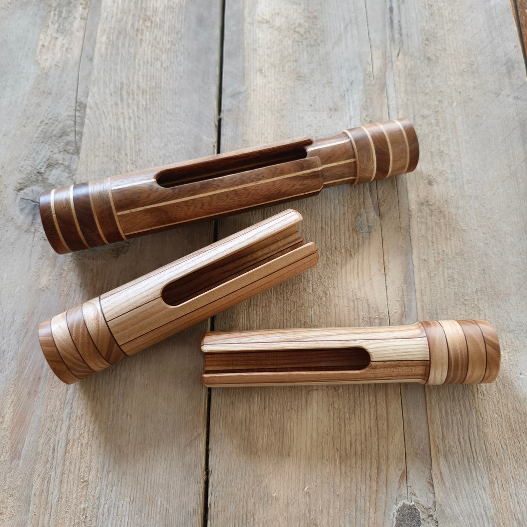 Wooden knitting case for double pointed needles