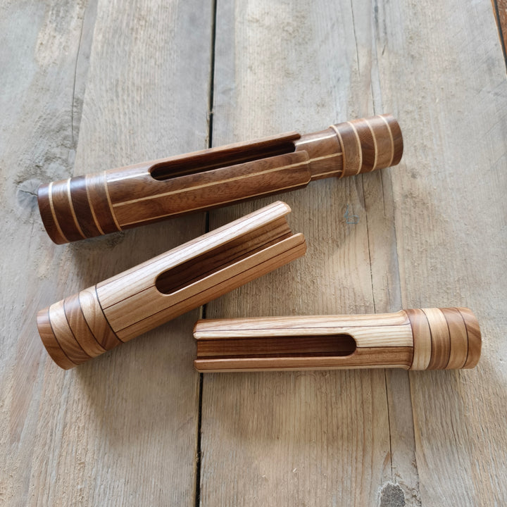 Wooden knitting case for double pointed needles