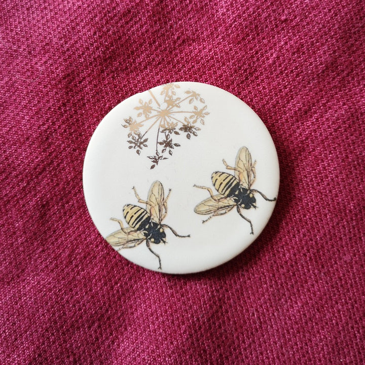 Ceramic Magnetic Needle Minder - botanical