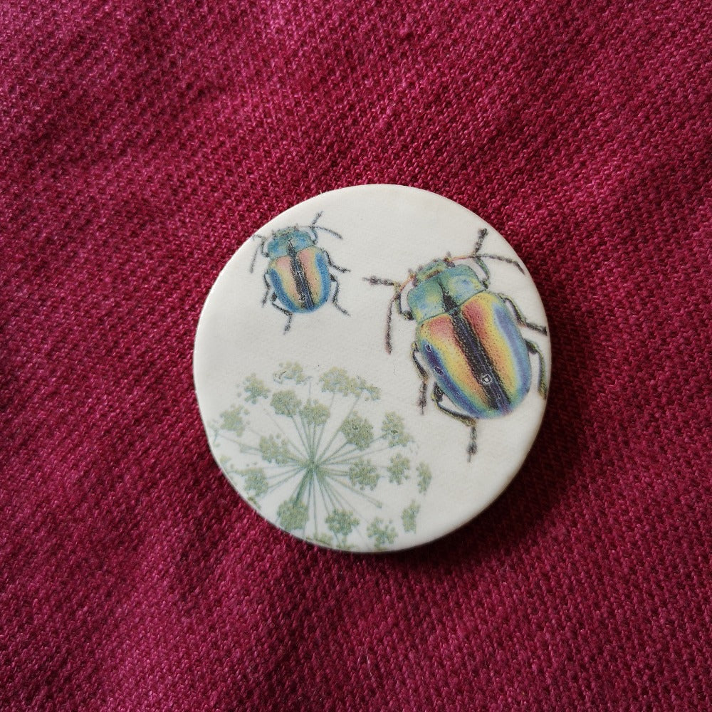 Ceramic Magnetic Needle Minder - botanical