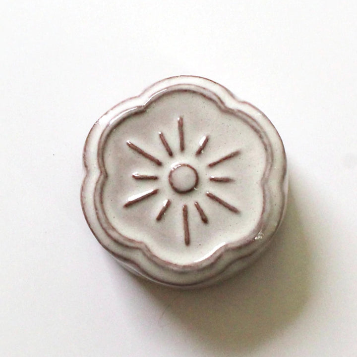 Cohana Awaji Kawara Magnetic Needle Rest with Polisher