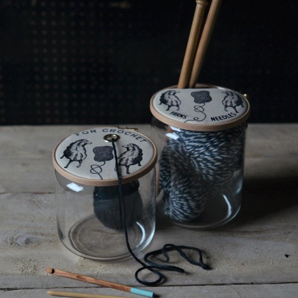 The Industrious Maker Crochet and Knitting Storage Jars