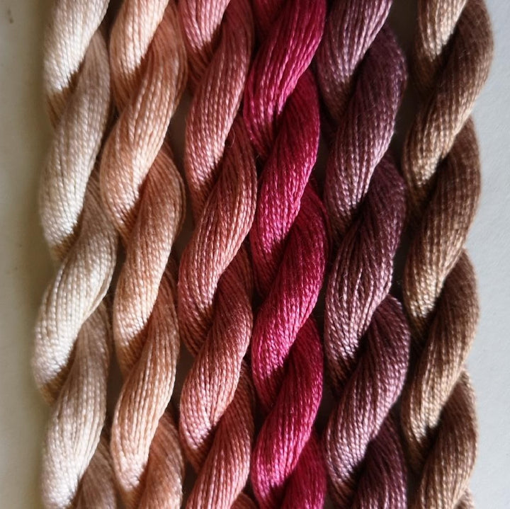 Paint Box Threads - 6 Pack of Hand Dyed Cotton Threads Perle 12
