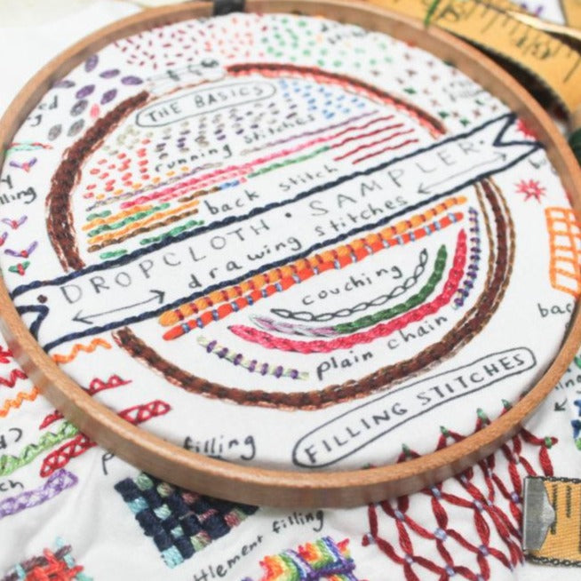 Dropcloth Sampler - Drawing Stitches