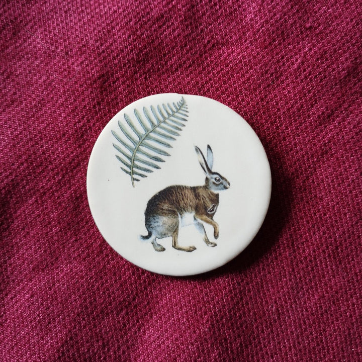 Ceramic Magnetic Needle Minder - botanical