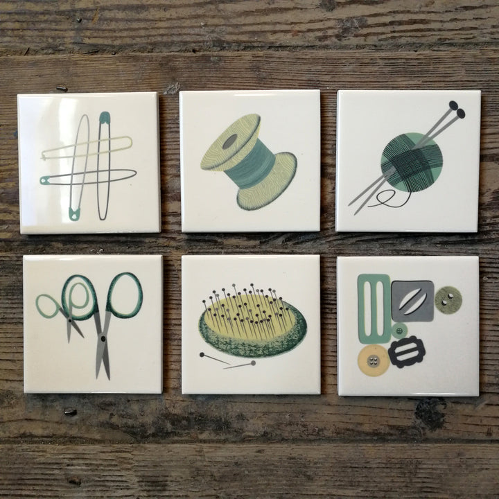 Illustrated Tiles by Alison Milner