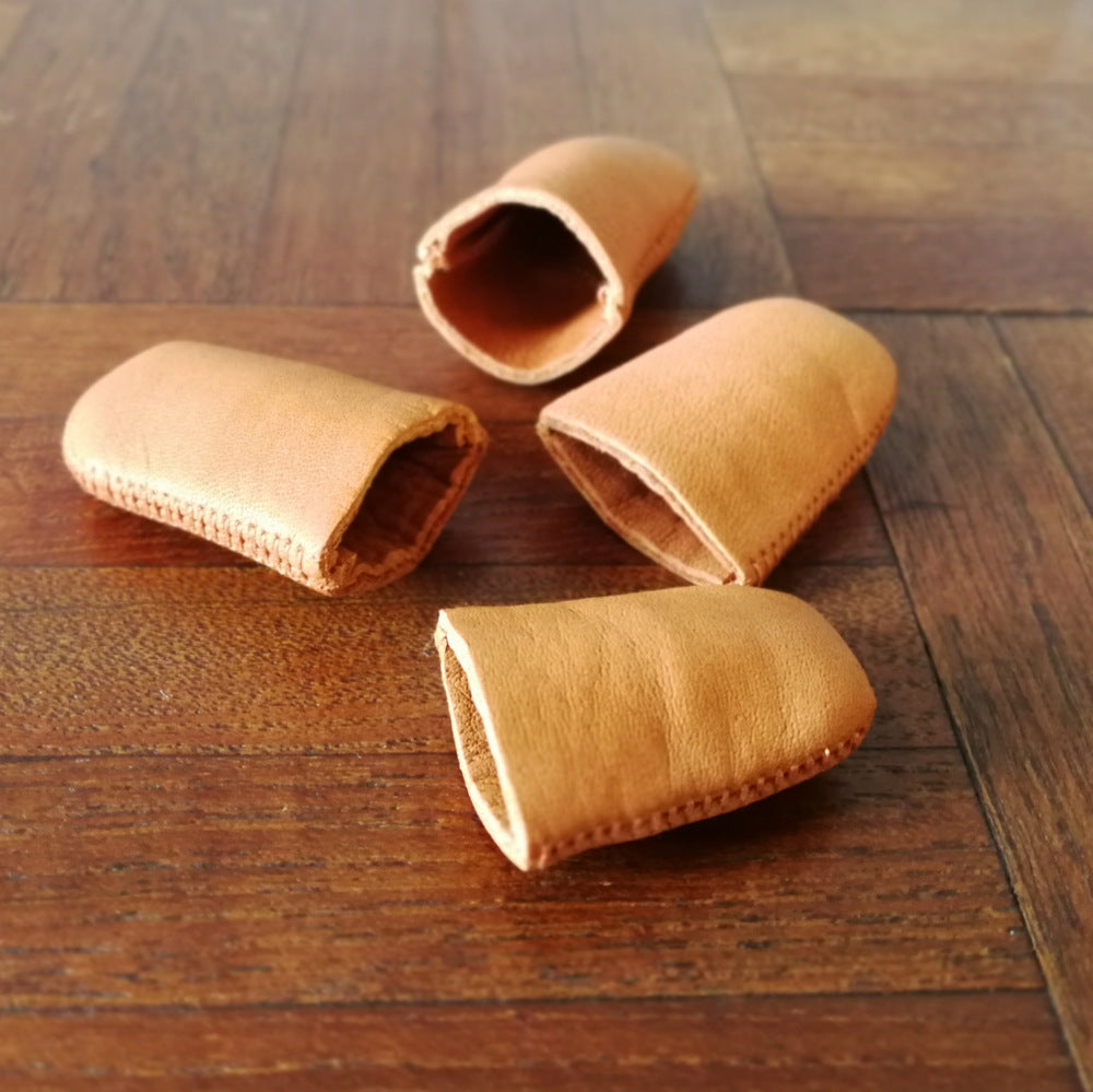 4 Leather Thimbles for Hand Sewing, Knitting, Malaysia