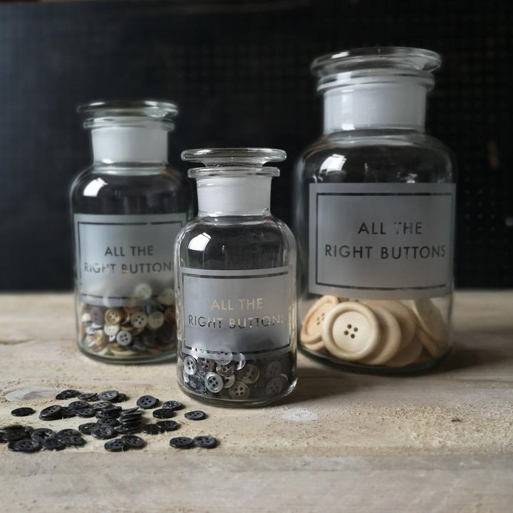 Vinegar & Brown Paper - All the Right Buttons Jar