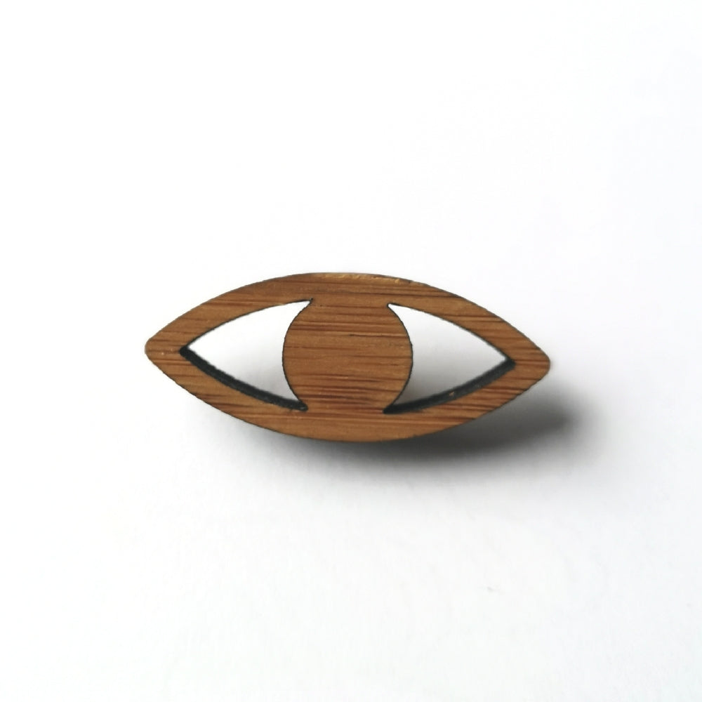 Arrow Mountain Bamboo Button - Large Eye