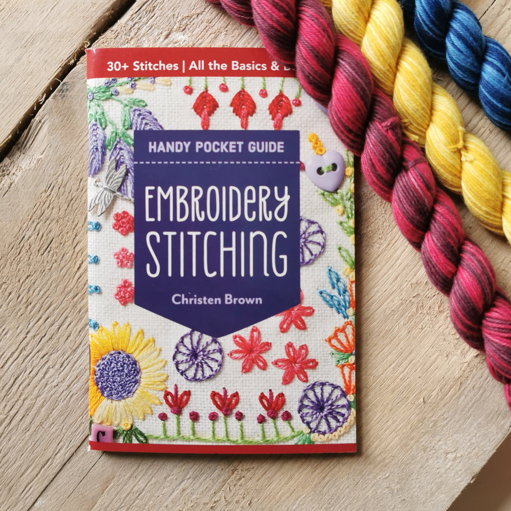 Embroidery Stitching Handy Pocket Guide by Christen Brown