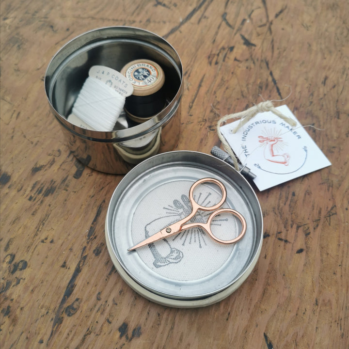 The Industrious Maker - Curious Notions magnetic storage tin