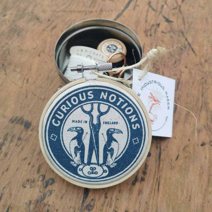 The Industrious Maker - Curious Notions magnetic storage tin