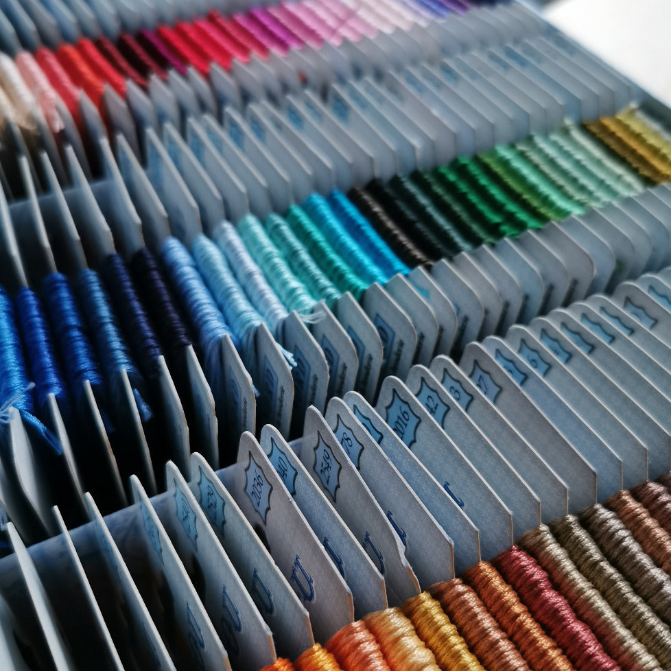 Sajou Retors du Nord Embroidery Thread - complete collection of 96 colours in a box