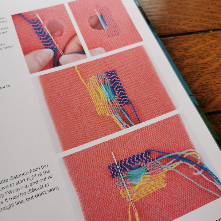 Visible Creative Mending for Knitwear by Flora Collingwood-Norris