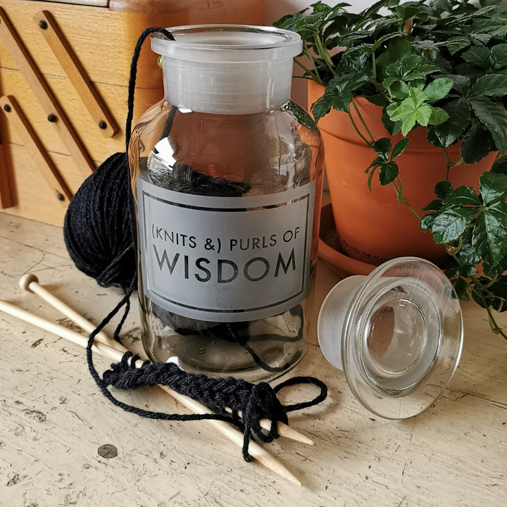 Vinegar & Brown Paper - Knits & Purls of Wisdom Jar