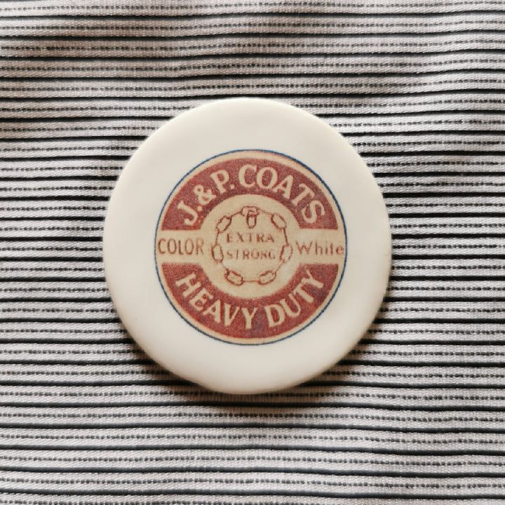 Ceramic Magnetic Needle Minder - thread label design