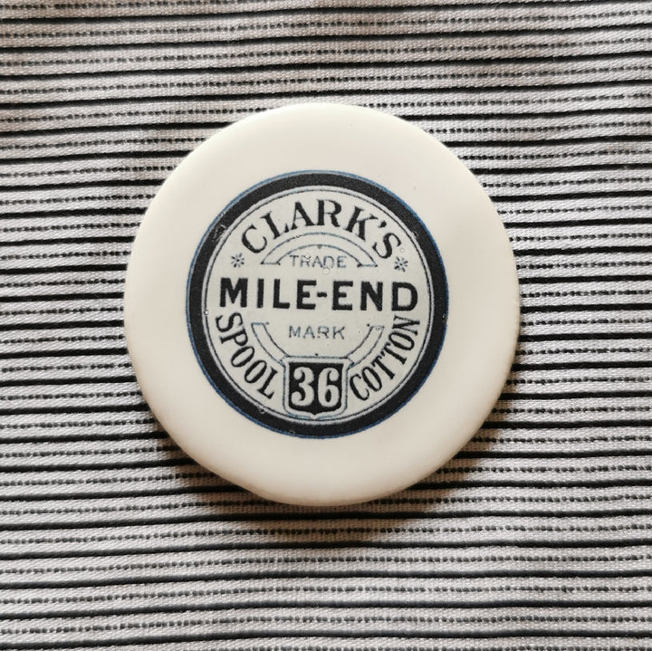 Ceramic Magnetic Needle Minder - thread label design
