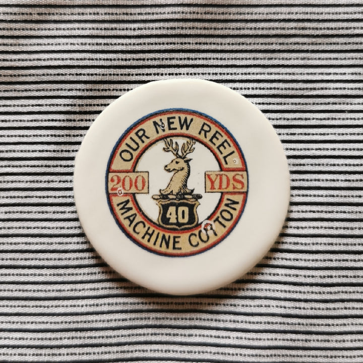 Ceramic Magnetic Needle Minder - thread label design