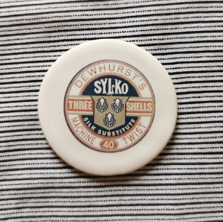 Ceramic Magnetic Needle Minder - thread label design